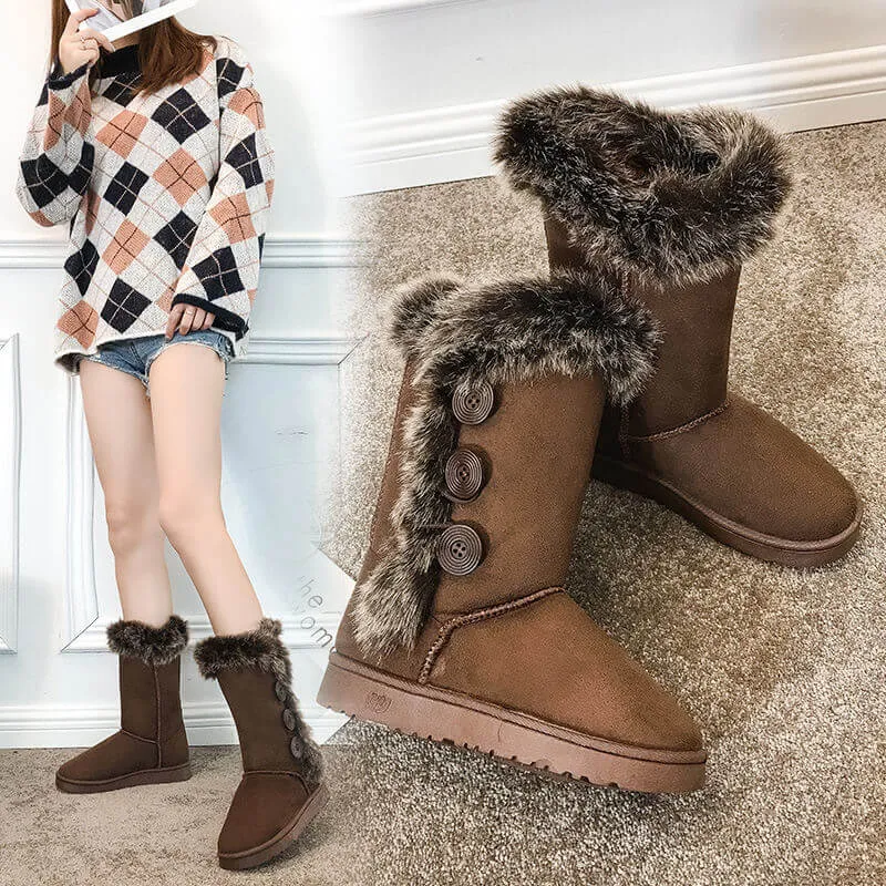 Women Winter Snow Boots High Tube Cotton